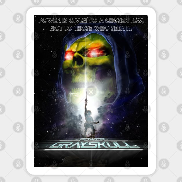 POWER OF GRAYSKULL Poster Sticker by CrazyPencilComics